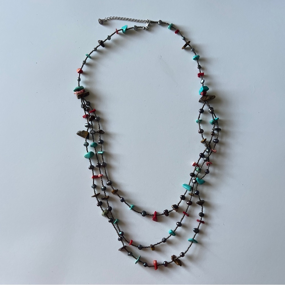 Symphony of Stones Layered Necklace J18